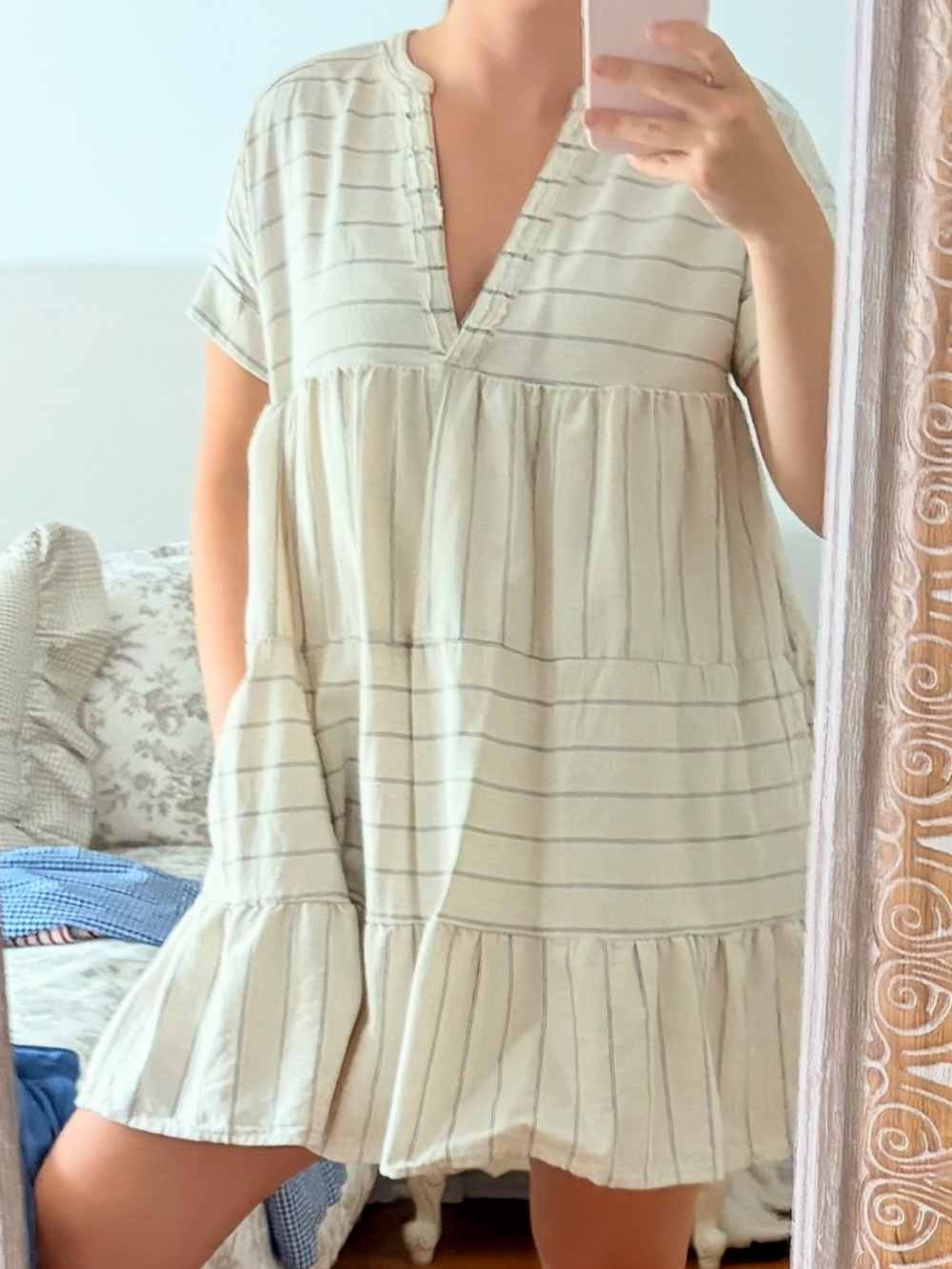 Linen Blend Dress